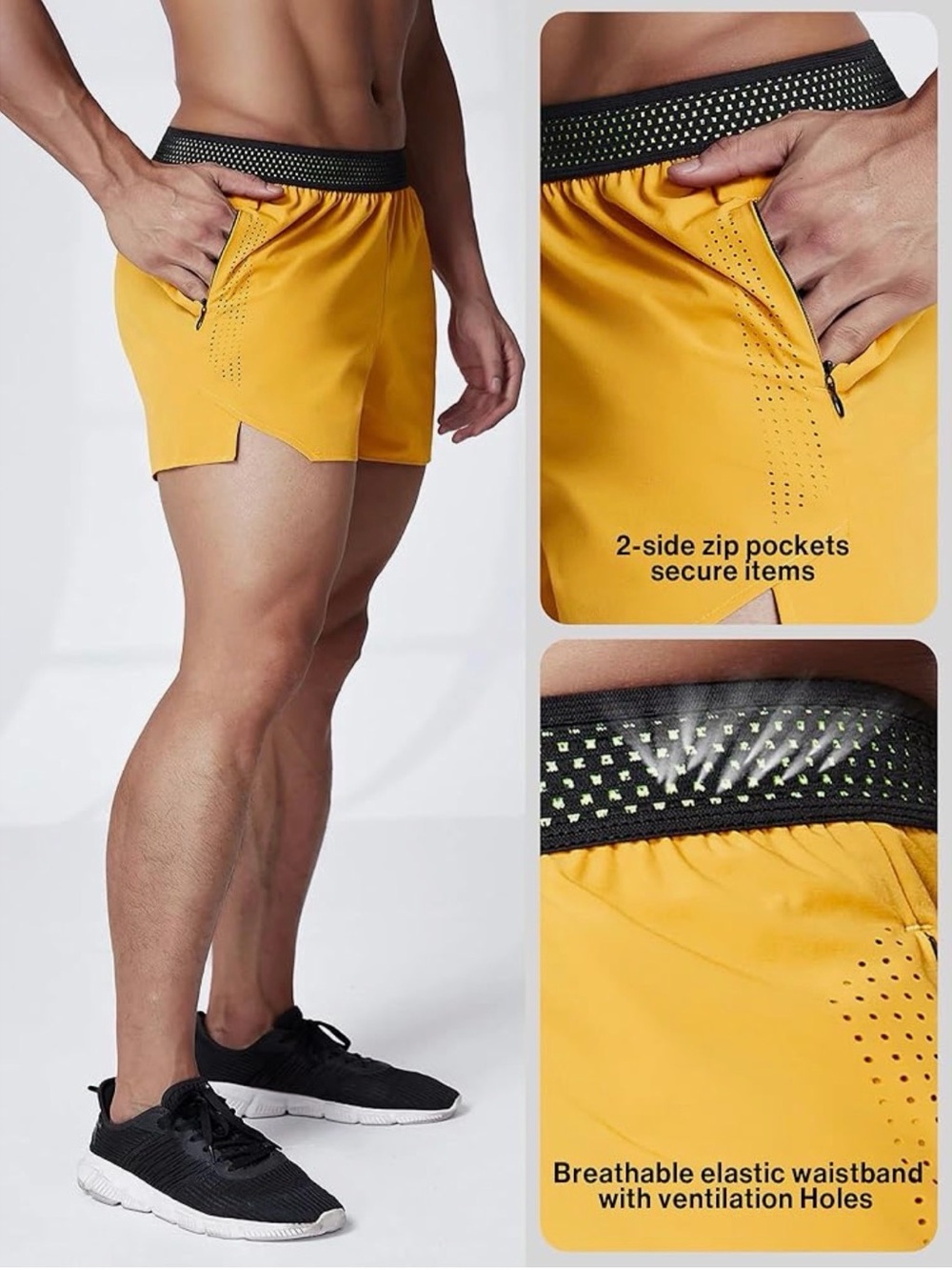 Bundle Of 3 Aha Lightweight Athletic Running Shorts View 3